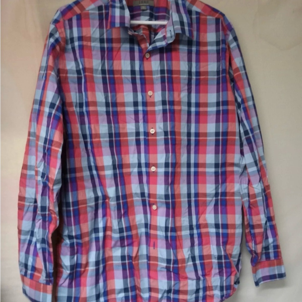 Saddlebred Multicolor Plaid Button-Down Shirt
